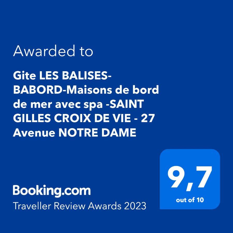Les Balises: Seaside Gîte with Spa in Saint Gilles Croix De Vie Exterior photo